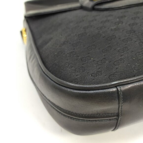 Gucci 1955 Horse-bit Black Micro Guccissima Leather Shoulder Crossbody Bag - Picture 3 of 7